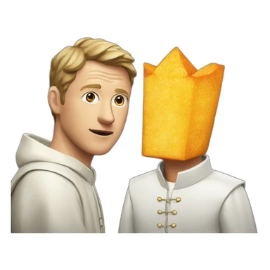 Geoff keighley with dorito pope hate sticker