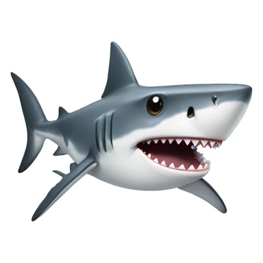 Shark with star eyes  sticker