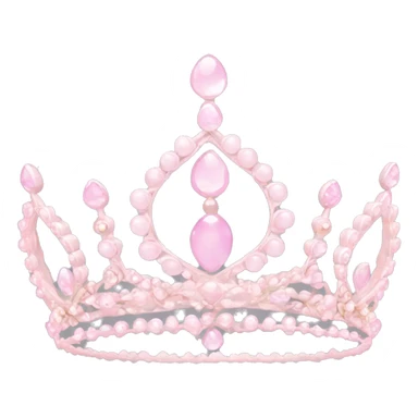 dainty light pink tiara by itself sticker