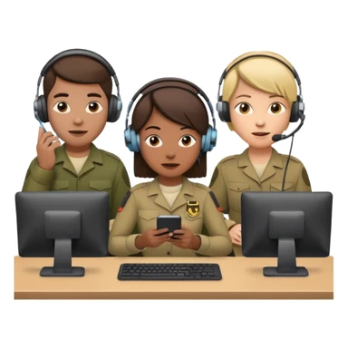 make a scamer call center emoji whit yt grenade hub emjoi sticker