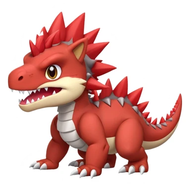Cute Baby Chibi Tyrantrum-Tyrunt-hybrid (full body) sticker