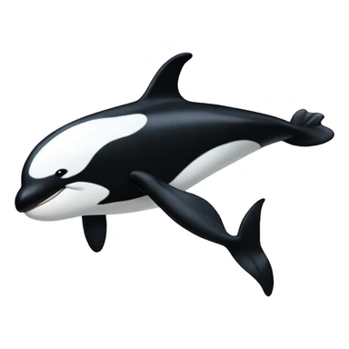 Orca whale with a football jersey and muscles  sticker