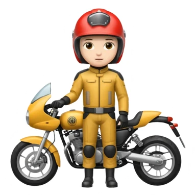 motorcycle human with helmet full body sticker
