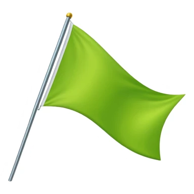 Lime Green triangle flag sticker
