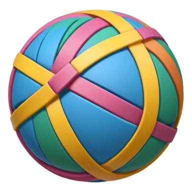 A Rubber Band Ball. sticker