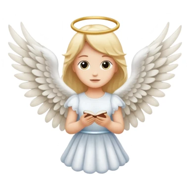 Mettre le texte Gardien Céleste entre les ailes d'ange sticker