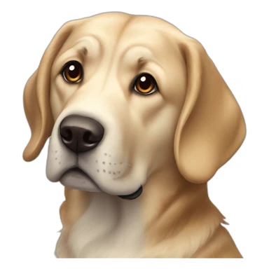 Chien croisé épagneul breton et labrador sticker