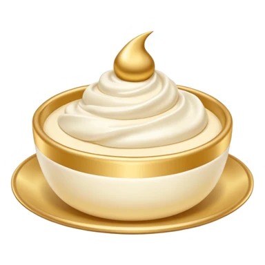 crème avec ecriture sticker