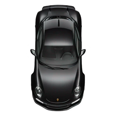 porsche gt3 rs in black color sticker