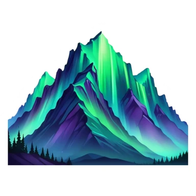 northern lights sticker