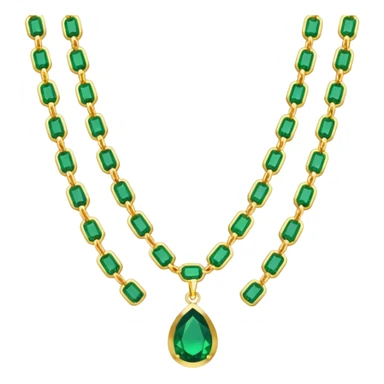 emerald necklace sticker