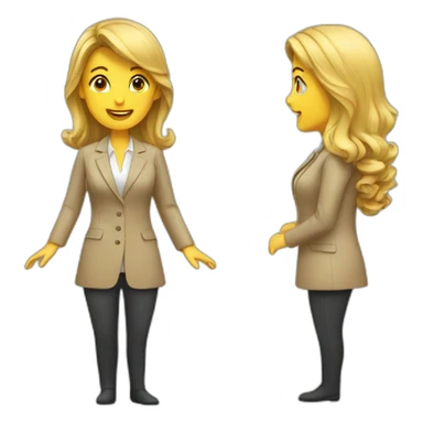 sales woman sticker