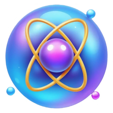 Molecule | Simple sphere/atom | Abstract, glowing particles, blurred shapes. sticker