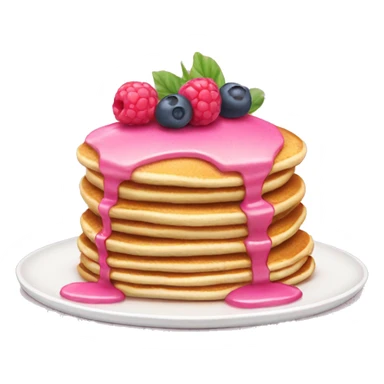 pancakes light pink berry sticker