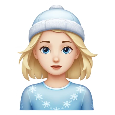 Girl iceskating sticker