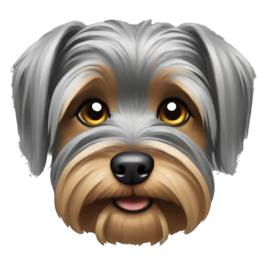 Dog Yorkshire Terrier grey  sticker