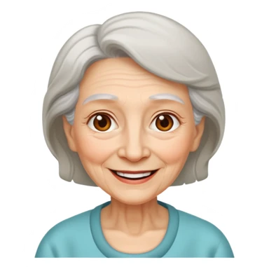 In medieval fairy tales, a kind and amiable grandmother who did not wear jewelry sticker