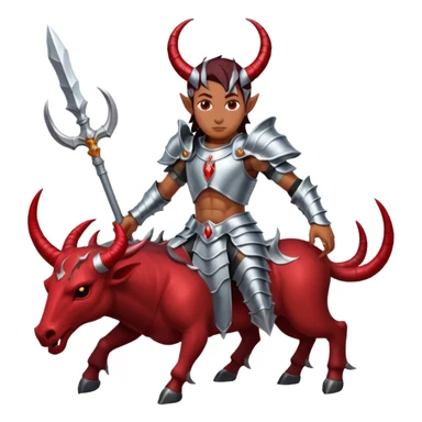 Arcangel san miguel pisando un demonio sticker