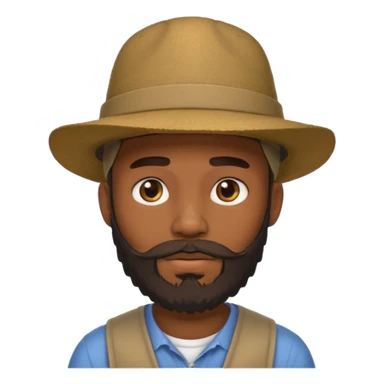 a man with hat and face piercing and bearded sticker