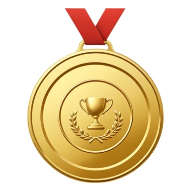 Create a gold medal which has an inscription "Brocation 2026" sticker