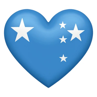 Bandiera micronesia forma cuore sticker