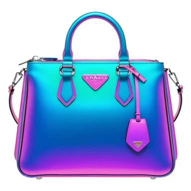  Prada neon colorshifting vibrant futuristic style bag  sticker