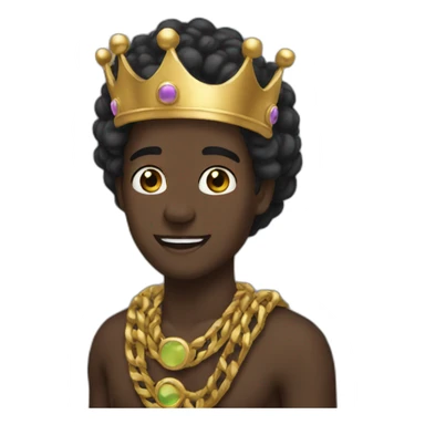 Discord black owner crown sticker