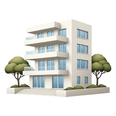 white 3 floor luxurious villa sticker