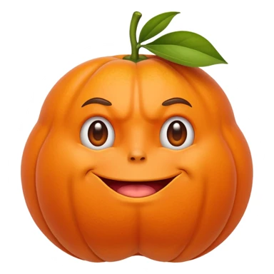 Muscle Orange Fruit sticker