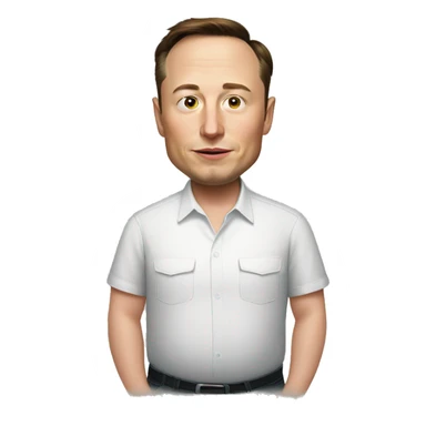 Pregnant elon musk balding sticker