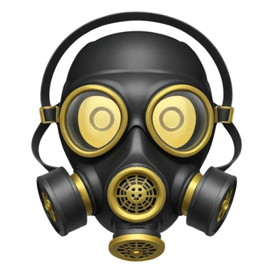 Gas mask sticker