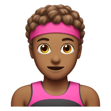 workout pink gear sticker
