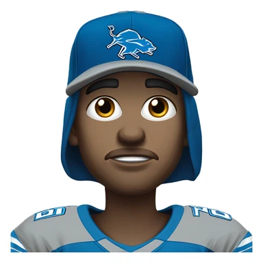 Crying Detroit lions fan sticker