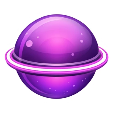 Fashion planet purple  sticker