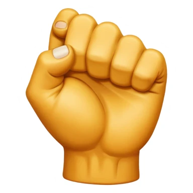 back of veiny fist rearview sticker