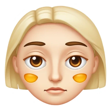 Face with eyebags sticker