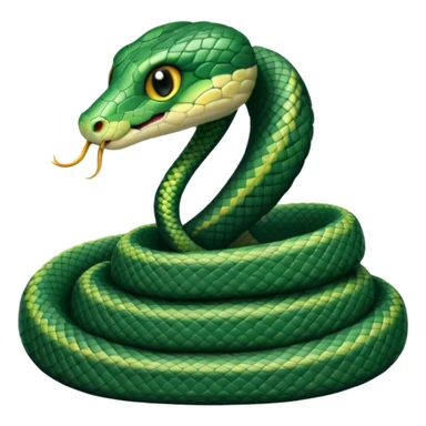 Baby snake in black pajamas with white piping  sticker