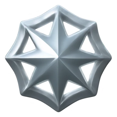 glass chrome four-point star round edge diamond texture round edge  sticker