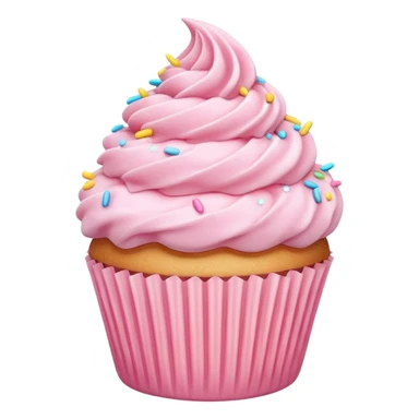 Pastel Pink Cupcake sticker