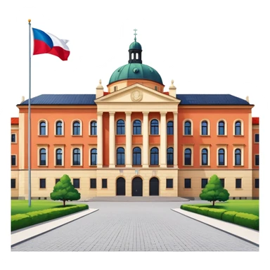 Czech flag University sticker