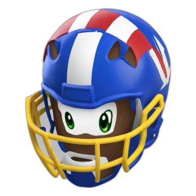 Sonic football sticker