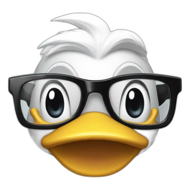 Donald duck money glasses sticker