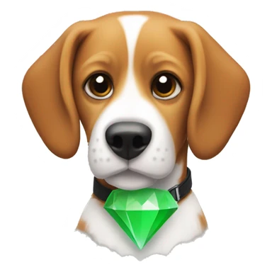 Beagle with Sims Plumbob sticker