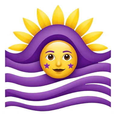 FLAG OF HISPANIC PEOPLE 🏳️💜☀️💜🏳️ sticker