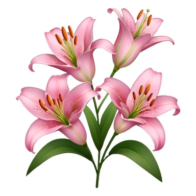 Pink Lilies sticker