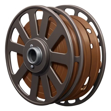 Film reel with cold shit sticker