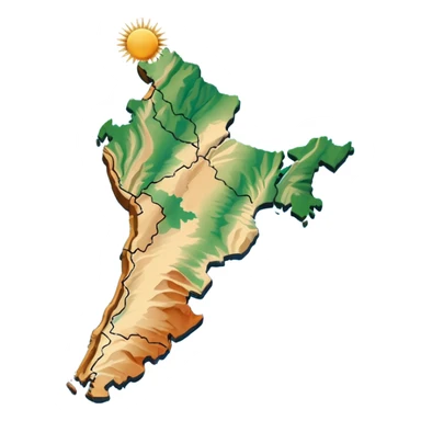 argentine map sticker