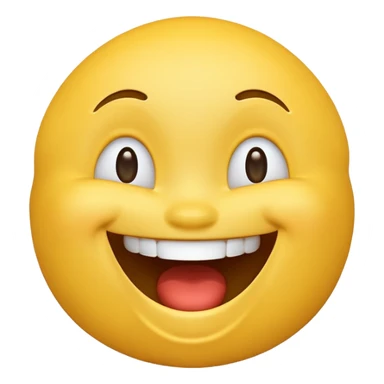 Yellow laughing emoji  sticker