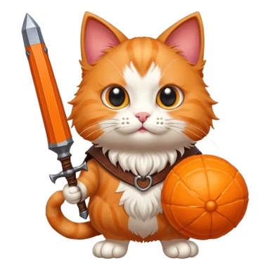 Cat with giant rpg sticker