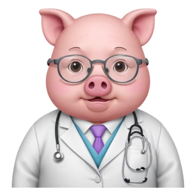 
Chubby pig doctor with glasses














 sticker